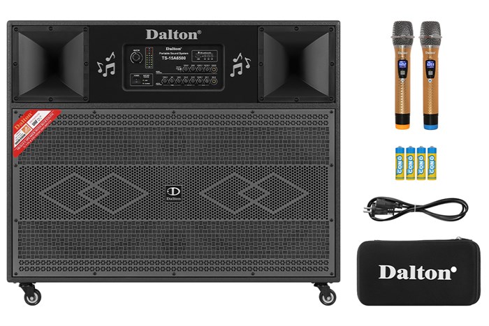 Loa kéo điện Dalton TS-15A6000 Bass đôi 40cm 2200W